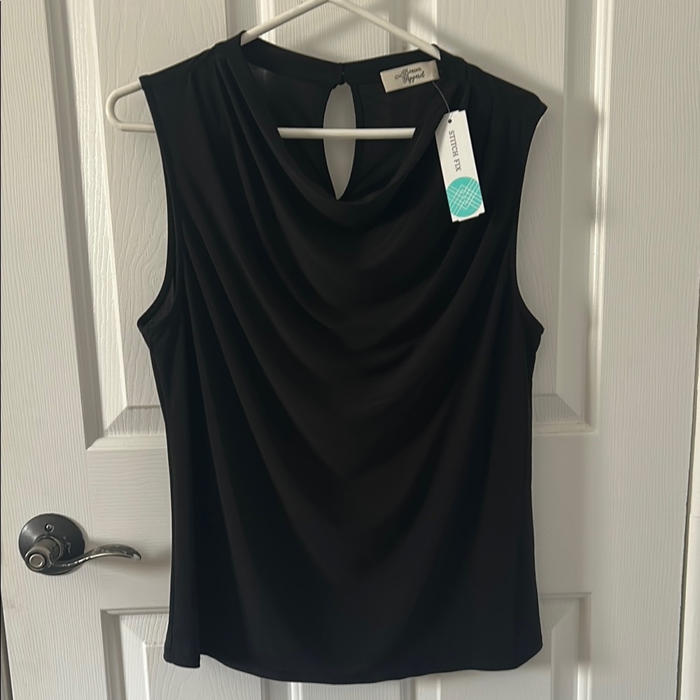 BEACON Eryk Cowl Neck Knit Top size M